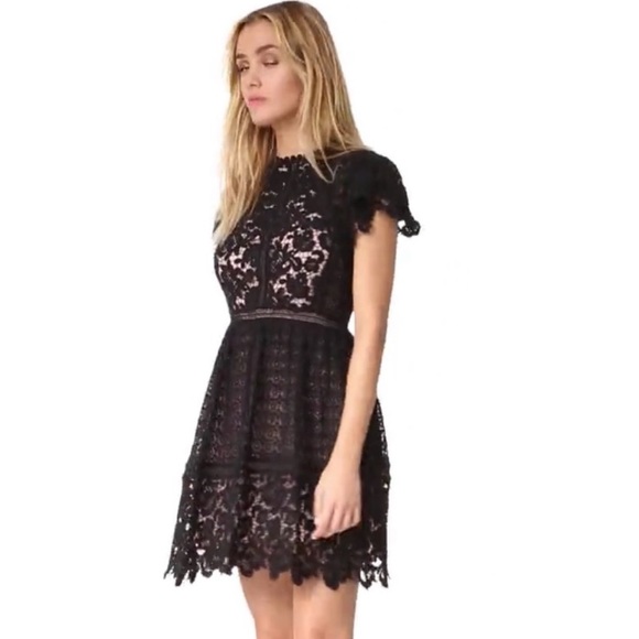 Rebecca Taylor Short Sleeve Mixed Dress Size 6 - Picture 9 of 16